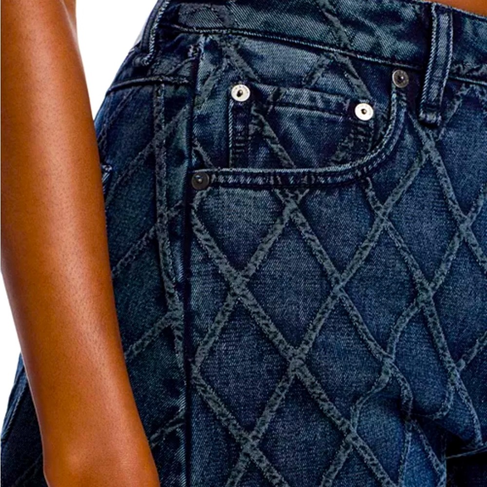 RAG&BONE Charlie Quilted Barrel High Rise Jeans - Picture 5 of 12